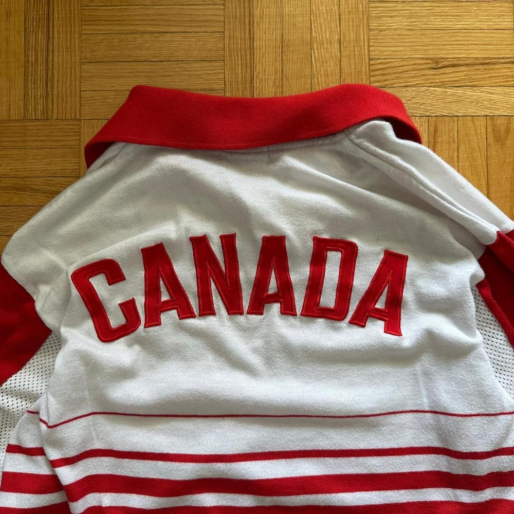 Vintage Team Canada Asics Long Sleeve Jersey shirt Made in Japan - Picture 8 of 8